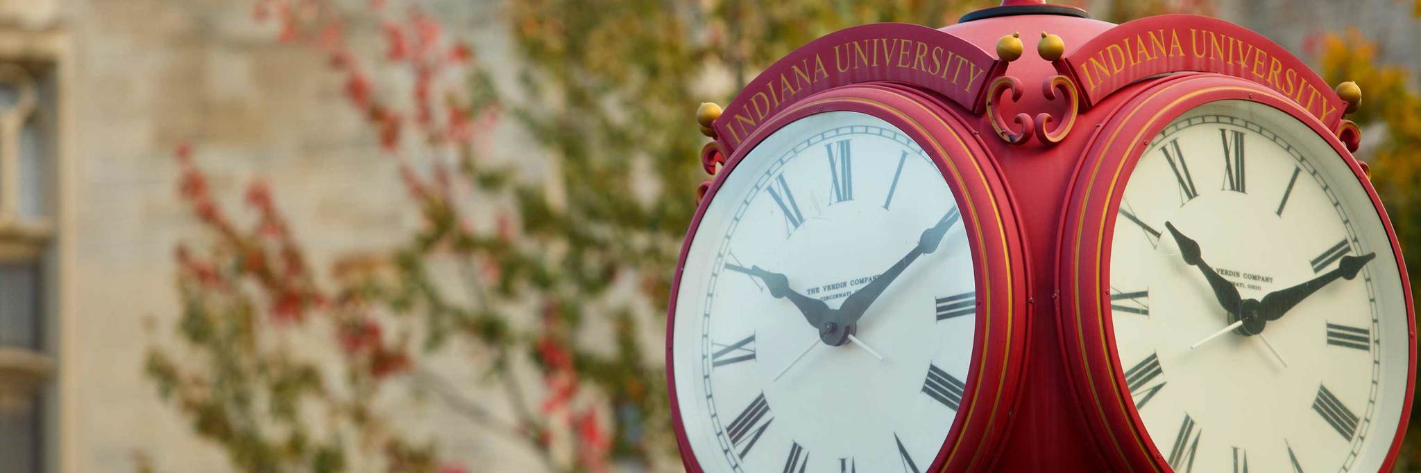 Indiana University clock